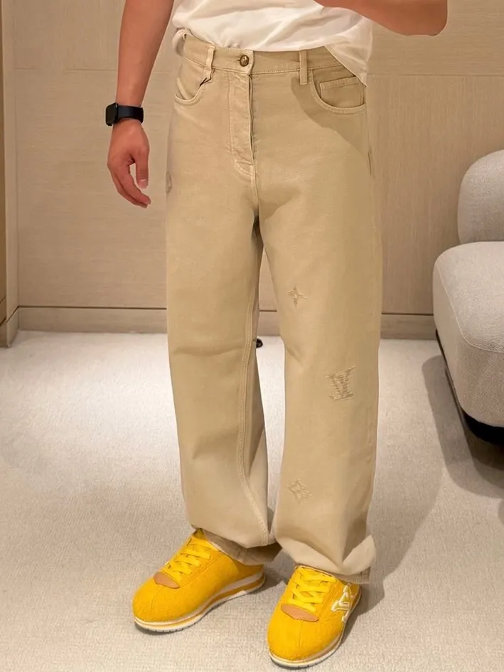 Louis Vuitton/Louis Vuitton embroidered signature straight jeans